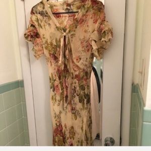 Like new floral maxi dress detachable Maxi slip